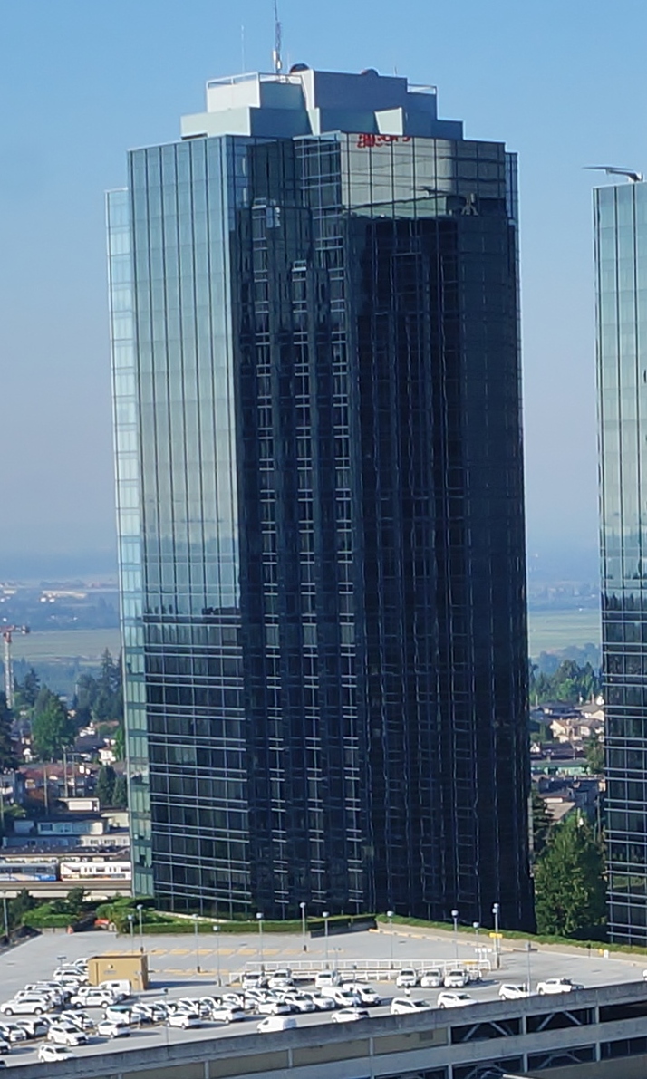 Residential towers around Metropolis at Metrotown in Burnaby.